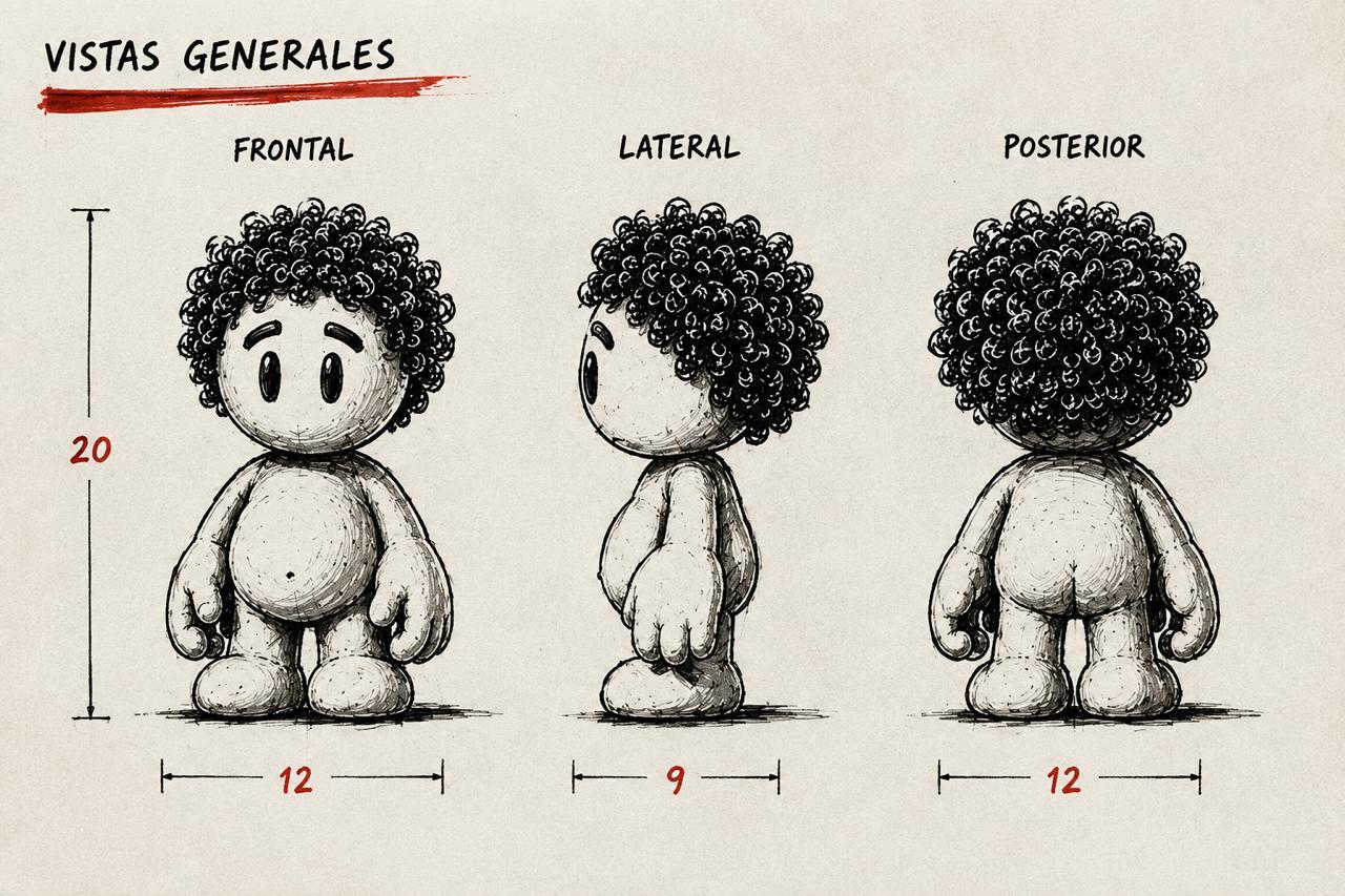 Vistas generales y proporciones de MONO
